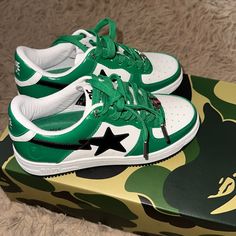 Brand New Bape Shoes Big Kid 4 Bape Shoes Outfit, Shoes Bape, Bape Shoes, Bape Sneakers, Bape Black, Lirika Matoshi, Nike Shoes Women Fashion, Shoes Big, Nike Shoes Women