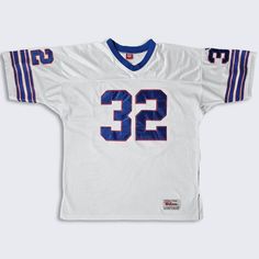 Buffalo Bills Vintage 80s OJ Simpson Wilson Football Jersey Fully Stitched on Patches Authentic NFL Uniform Shirt Very Rare Collectors Item Made in USA In Excellent Vintage Condition No Holes or Stains Fits Like Size Men's 2XL ( XXL ) PLEASE DOUBLE CHECK YOUR MEASUREMENTS Measurements: Length: 32 in Pit to pit: 25 in FREE AND FAST SHIPPING IN THE USA Brand Logo Inspiration, Wilson Football, Nfl Uniforms, Oj Simpson, Uniform Shirt, American Football Jersey, Sports Jerseys, American Boy, Nfl Jersey