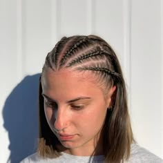 All Hair Braided Hairstyles, Braids Short Hair, White Girl Braids, Dutch Braid Hairstyles, 90s Hairstyles, Girl Short Hair, Braids For Long Hair, Cut My Hair, Braids Hairstyles