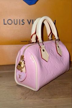 Apperal Fashion, Pink Louis Vuitton Bag, Bag Suitcase, Leather Handbags Women