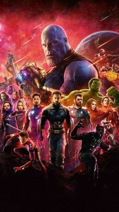 the avengers movie poster with many different characters