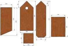 wood door hangers with measurements and measurements for the doors to be hung up on