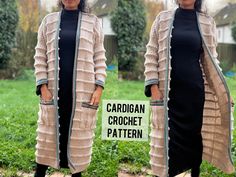 the cardigan crochet pattern is easy to make and looks great on any woman