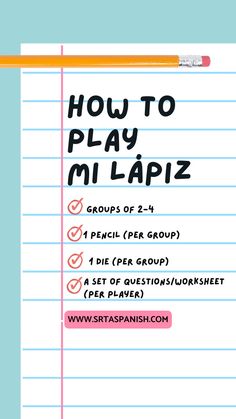 how to play milapiz with pencils and lined paper on the side