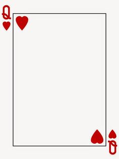 playing cards with hearts and spades in the middle