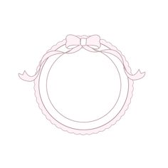 a drawing of a ring with a bow on it