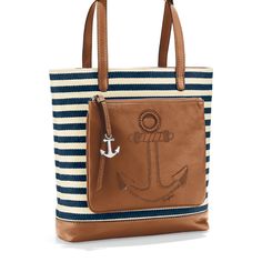 Brighton Docker Tote Nautical Bags, Anchors Aweigh, City Block, Navy Mom, Charms For Bracelets, New Brighton, Anchor Print, Handbag Heaven