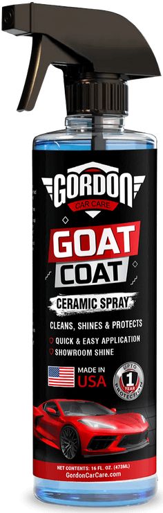 an image of a bottle of car detailing product on a white background with the words gordon coat over it