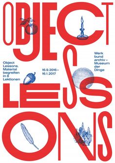 the poster for object lens's shows an image of objects in red and blue