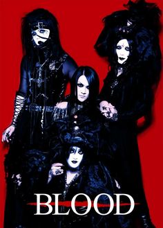 the band blood is posing for a poster