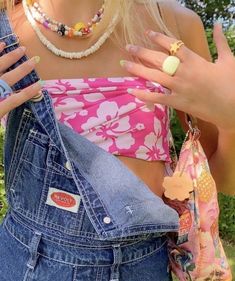 Dungaree Outfit, Preppy Aesthetic, Outfit Look, Beach Vibes, Spring Summer Outfits, Outfits Aesthetic, Summer Aesthetic