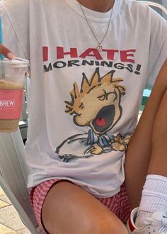 Calvin & Hobbes know the vibe, and the vibe is to HATE mornings.. This Vintage style 90s tshirt is a great oversized graphic tee to add to any basic outfit, and also brings on the nostalgia!   FAST PRODUCTION AND TURN AROUND TIME WITH A STAR SELLER RATED STORE 💖⭐ SIZING  Relaxed fit - size up for a more baggy fit! RETURN POLICY Please check our shop policies FAQ for more info!    About SUGAR FACE GOODS   💖 Woman designed, owned & operated  ⛅ Lightweight packaging  🌟 5-star rated store  📦 1-2 day production time & fast shipping  🫶 Every review given to our store is returned in love with a special discount   💌 Got an idea we don't make yet? Please send me a message Oversized Vintage I Hate Mornings Tshirt, Retro Cartoon Tshirt, Baggy Fit Graphic Tee, Vintage Tshirt, Trendy Tshirt, Y2K, Cartoon Tshirt, Hate Mornings, Tee Shirt Outfit, Quoi Porter, Retro Cartoon, Devil Wears Prada, Graphic Tees Vintage, Tee Outfit, Tshirt Outfits