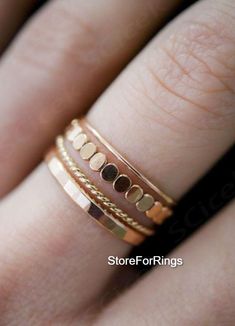 Welcome Dear Buyer, Bead and Twist Ring Texture Set of 4 Gold Rings, Stacking Rings, Minimalist Rings, Unique Rings Handmade item Materials: Rose gold  Style: Boho & hippie Hammered wide-band  fidget Rose Gold Ring for women. Perfect as a gift for a loved one. ❥ Metal: Rose Gold  ❥ US Ring Size: Choose Size This is a wide ring. We recommend choosing a half or a full size up than your regular size for best fit. ✈ Free Shipping (USPS) 🎁 Free Gift Box ↻ 60 Days Return ⌛ 24 Handling Time https://www.etsy.com/your/shops/StoreForRings/tools/listings/stats:true/1574186522/copy Thanks & Regards Minimalist Metal Stackable Wedding Rings, Dainty Metal Stackable Rings, Stackable Round Metal Midi Rings, Stackable Metal Midi Rings, Minimalist Rose Gold Metal Midi Rings, Stacking Rings Gold, Bold Rings, Gold Ring Designs, Ringe Gold