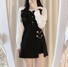 Dresses For Birthday, Moda Ulzzang, Teenage Birthday, Birthday Night, Autumn Girl, Korean Clothes, Korean Outfit Street Styles, Cute Skirt Outfits, Clothes Korean Style