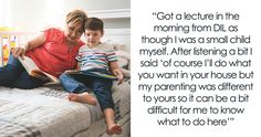 a woman and child sitting on top of a bed reading a book with the caption'got a lecture in the morning from dill as though i was a small child