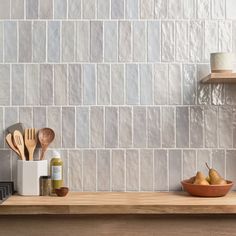 Vertical Tile Backsplash, Cleaning Ceramic Tiles, Tile Options, Cleaning Tile Floors, Subway Tile Kitchen, Tiles For Wall, Kitchen Backsplashes, Ceramic Subway Tile, Ivy Hill Tile