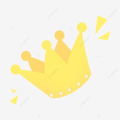 a yellow crown is flying through the air with an arrow in it's center