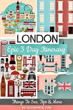 Pinterest pin for 3 days in London What To See In London In 3 Days, Must Sees In London, 3 Days London, A Day In London, London In 4 Days, 3 Day London Itinerary With Kids, 3 Day Itinerary London, Paris And London Itinerary