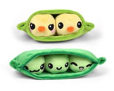 two peas in a pea pod stuffed animal toy