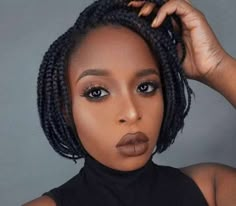 Bob Box Braids Styles, Box Braids Bob, Trendy We Fryzurach, Short Box Braids Hairstyles, Blonde Box Braids, Short Box Braids, Jumbo Box Braids