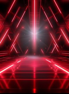 an abstract red and black background with bright lights coming from the top to the bottom