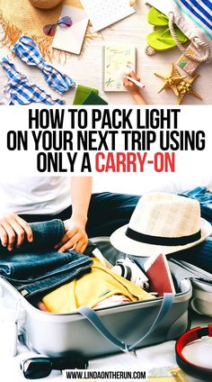 How To Pack Light On Your Next Trip Using Only A Carry-On International Travel Tips Packing, Smart Travel Packing Ideas, Traveling Light Packing, Outfit For Flying Travel, Travelling Light Packing, Packing Light For A Trip, Pack Light For Travel, Travel Light Packing, Carry On Packing Tips