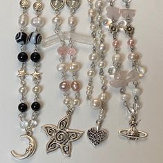 Edgy Pearl Jewelry, Gothic Beaded Jewelry, Support A Small Business, Silver Pearl Jewelry, Pretty Jewelry Necklaces, Beads Bracelet Design, Classy Jewelry