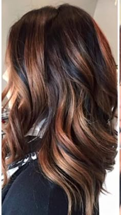 Unique Brunette Hair Color Ideas, Medium Length Brown Hair With Highlights Caramel, Dark Hair With Blonde Highlights Short, Spring Hair Color Ideas For Brunettes 2023, Red And Caramel Highlights On Dark Hair, Spring Highlights For Brunettes, Trendy Summer Hair Color, Fall Bayalage Brunette, Brunette Friends