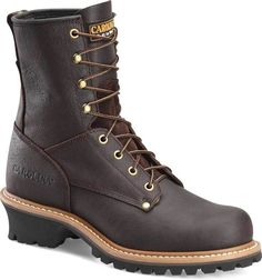 #ad Premium Quality Carolina Men's 8 Inch Elm Logger Medium Brown, Fashion Shoes Carolina Logger Boots, Logger Boots, Steel Toe Work Boots, Work Boots Men, Work Boot, Boot Brands, Motorcycle Boots, Safety Shoes, Dr. Martens Boots