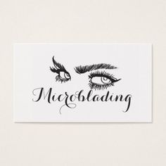 Microblading  Eyebrows Tattoo Permanent Makeup Business Card - makeup artist gifts style stylish unique custom stylist Permanent Makeup Business, Makeup Artist Tattoo, Eyebrows Tattoo, Tattoo Ink Sets, Card Makeup, Diy Tattoo Permanent, Makeup Business Cards, Makeup Artist Gifts, Makeup Business