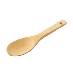 a wooden spoon on a white background