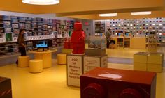 the inside of a store with many items on display