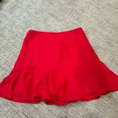 Red Francesca’s Rixxi Collection Mini Fluted Skirt. Size Medium, Never Worn. Red Fitted Skirt For Summer, Fitted Red Skirt For Summer, Red Flared Skirt For Summer, Red Flared Skirt For Spring, Red Flared Skirt For Spring Season, Red Skirted Bottoms For Spring, Flirty Flowy Mini Skirt, Elegant Red Tiered Skirt, Red Fitted Lined Skirt