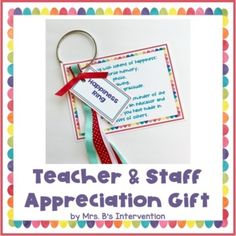 teacher and staff appreciation gift for teachers