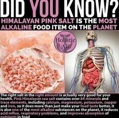 Fitness Facts, Alkaline Foods, Himalayan Pink Salt, Pink Salt, Food Facts, Himalayan Salt