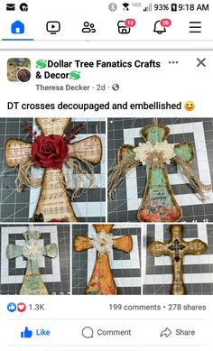 an image of some cross made out of paper