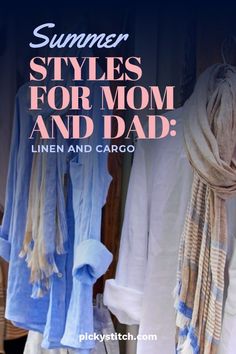 Looking for fashion ideas for the Summer? Stay cool in these classic summer outfits for mom and dad! Outfits For Mom, Classic Summer Outfits, White Linen Shirt, Summer Outfits For Moms, Wardrobe Update