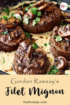 Gordon Ramsay’s Filet Mignon Gordon Ramsey Recipes, Mignon Steak, Filet Mignon Recipes, Gordon Ramsay Recipe, Beef Fillet