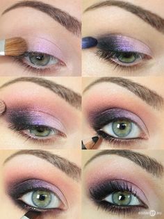 How to/Lilac smokey eye Purple Smokey Eye, Make Up Tutorials, Photo Makeup, Purple Eyes, Love Makeup