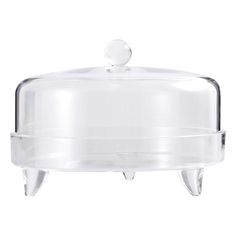 a clear plastic container with a lid