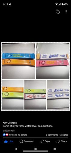 several photos of toothpaste in different stages of being used on the webpage