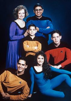 the cast of star trek pose for a portrait