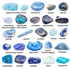 Types Of Rocks, Blue Rocks, Zodiac Stones, Brown Gemstone, Gemstone Meanings