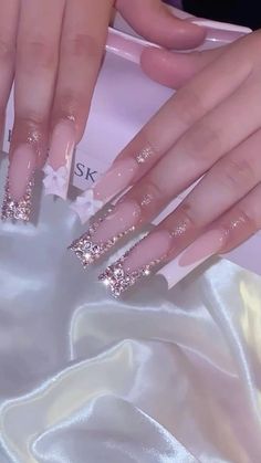 #icons #pfps #pfps #explore #nails Almond Nails Designs Bling, Pink Birthday Acrylic Nails, Birthday Nail Inspo Acrylic, Virgo Birthday Nails, How To Strengthen Nails, Strengthen Nails