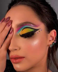 Makeup Obsession, Makeup Designs, Glam Makeup, Eyeshadow Looks, Maquillaje De Ojos, Halloween Face