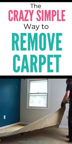 the crazy simple way to remove carpet