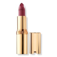 Colour Riche Original Satin Lipstick - COLOURRICHE LIPSTICK BLUSHING BERRYBenefitsNourishing formula leaves lips soft, smooth & hydratedDoes not smudge, smear, migrate, or featherSmoothes lips in just one coat - for a natural, satin finishFeaturesInfused with 75% caring ingredients like vitamin E & Argan oil - Colour Riche Original Satin Lipstick Dark Lipstick Shades, Argan Oil Color, Loreal Lipstick, Drugstore Lipstick, Plum Lipstick, Berry Lipstick, Dark Lipstick, Best Lipsticks, Satin Lipstick