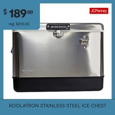 kolatron stainless steel ice chest $ 198 00 reg $ 120 00 with free shipping