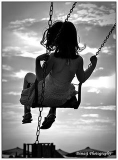 Violet Hair, Up To The Sky, Dark Clouds, Foto Art, The Swing, Bw Photo, Blue Skies, The Good Old Days