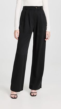 Reformation Mason Pant | SHOPBOP Mason Pant, Comfortable Work Clothes, Reformation Clothing, Minimalist Wardrobe, Silk Pants, Trouser Pants, Who What Wear, Straight Leg Pants, Workout Pants